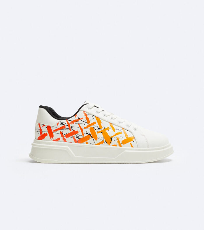 CHUNKY SOLE PRINTED SNEAKERS