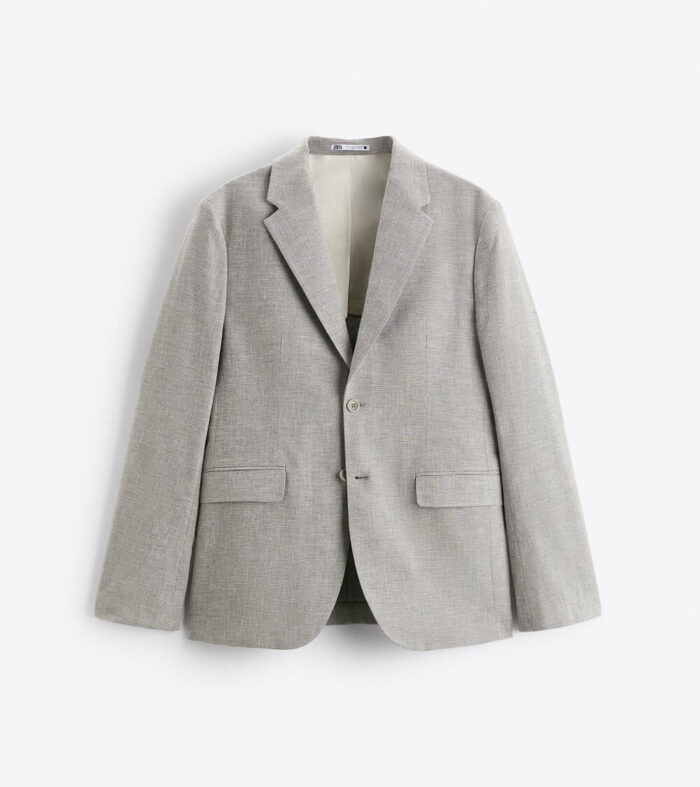 HOUNDSTOOTH SUIT JACKET